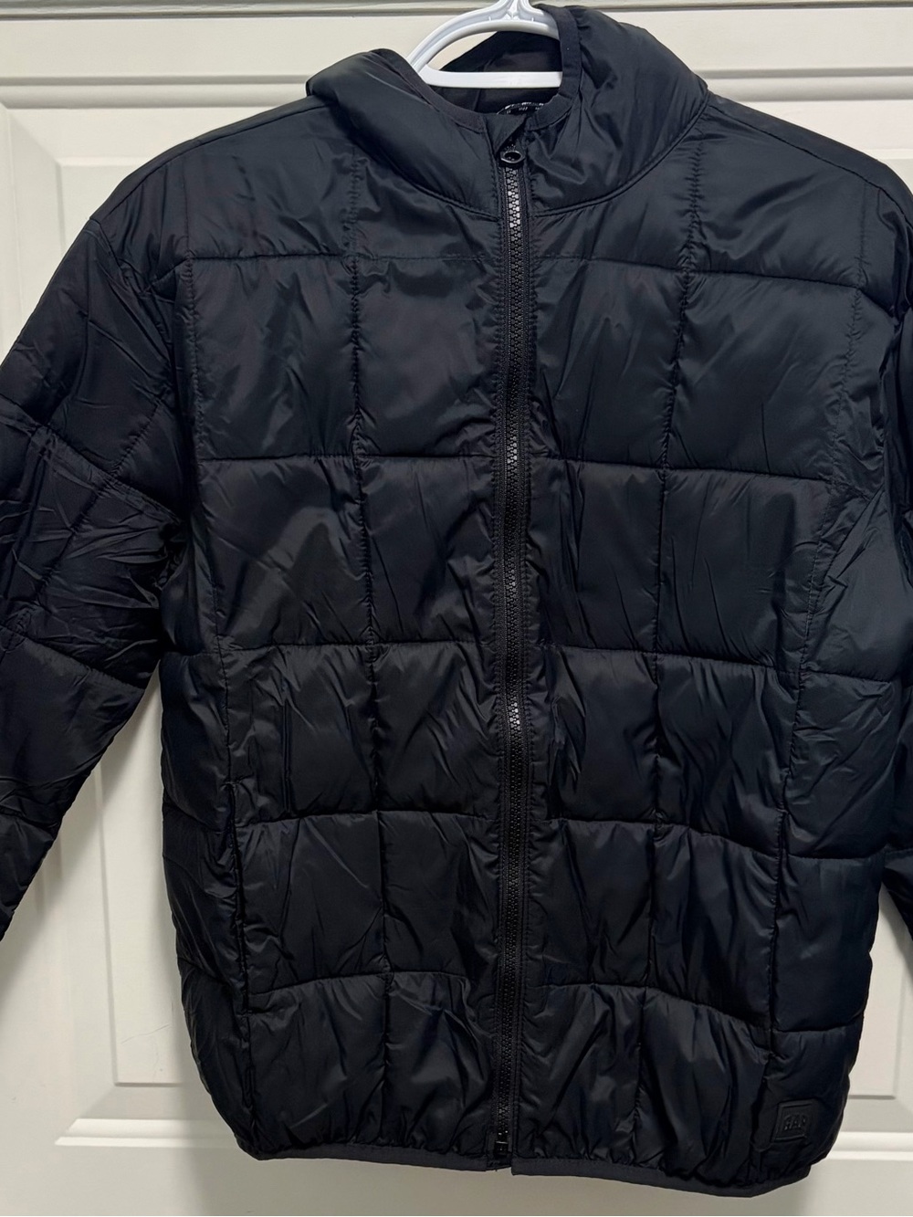 GAP Kids XL Black PrimaLoft P.U.R.E. Hooded Puffer Jacket